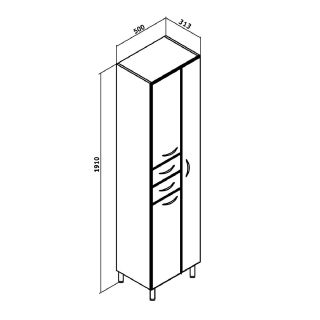 Пенал Runo правый  50 (00000000135)